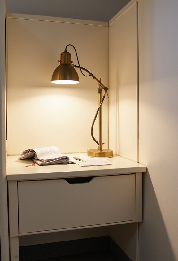 adjustable task lighting transforms workspace