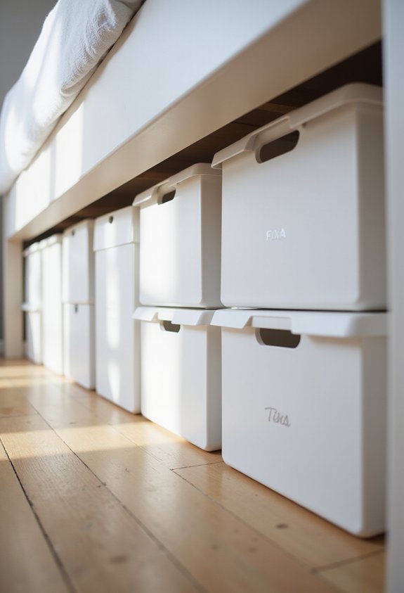 affordable stackable transparent storage boxes