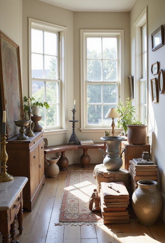 authentic layered vintage impactful decor