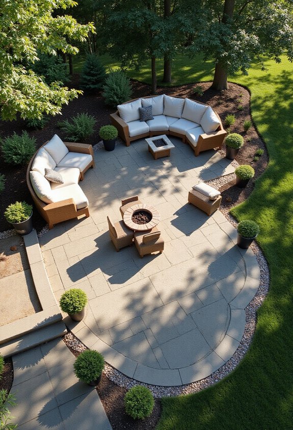 backyard patio layout everyday use