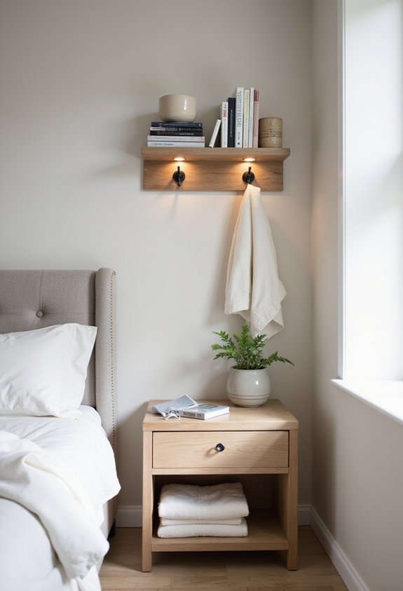 bedroom nightstand versatile minimalist organization