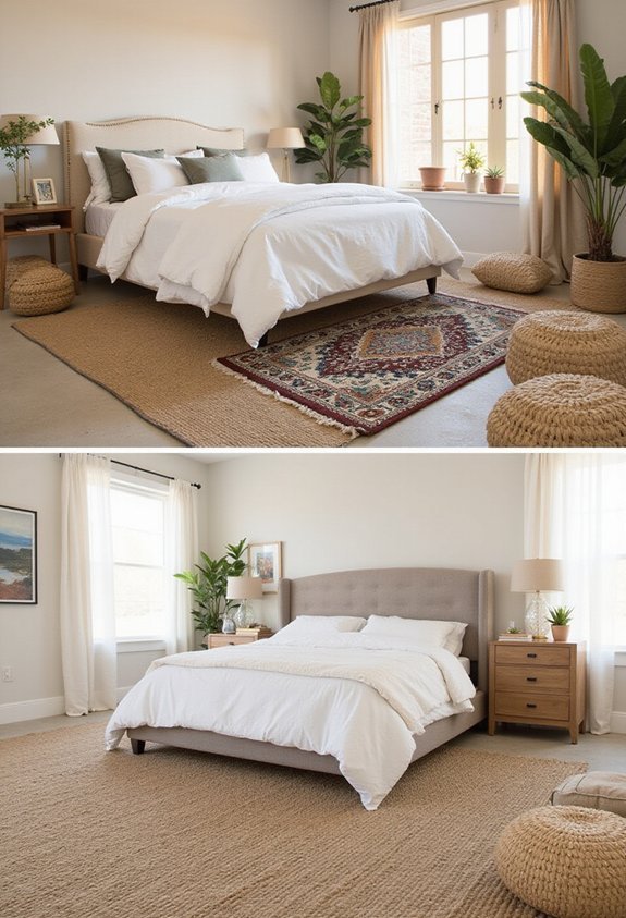budget friendly stylish bedroom rugs