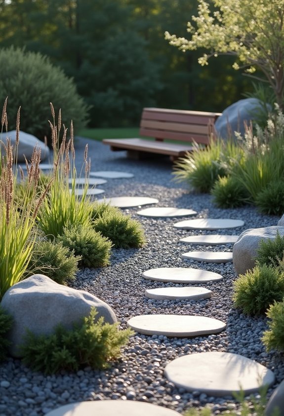 calming natural meditation space