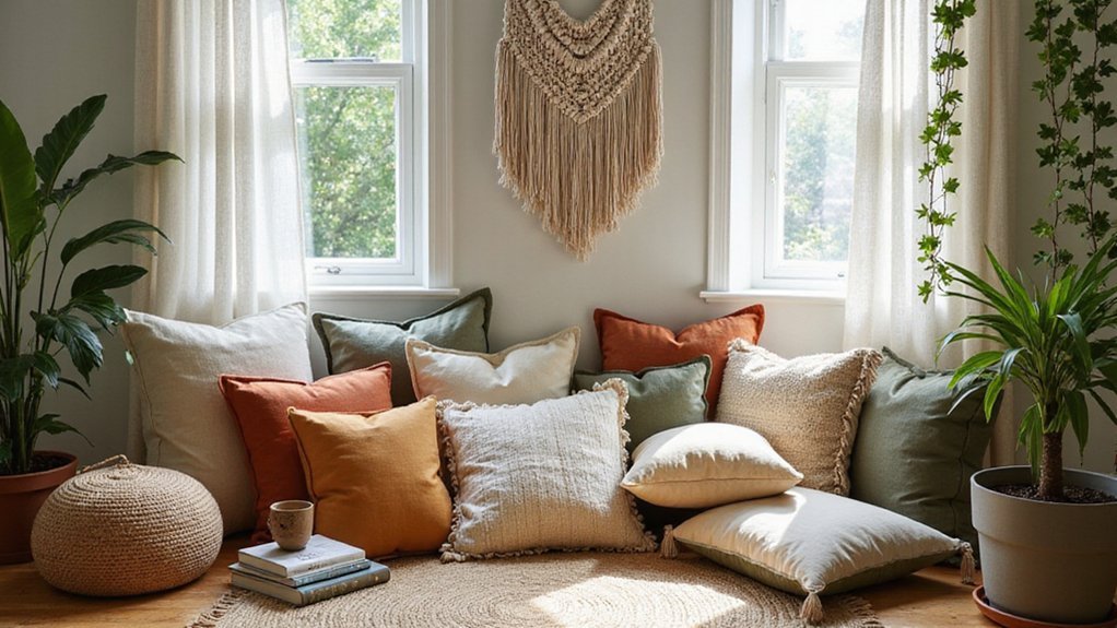 cozy layered natural tactile comfort