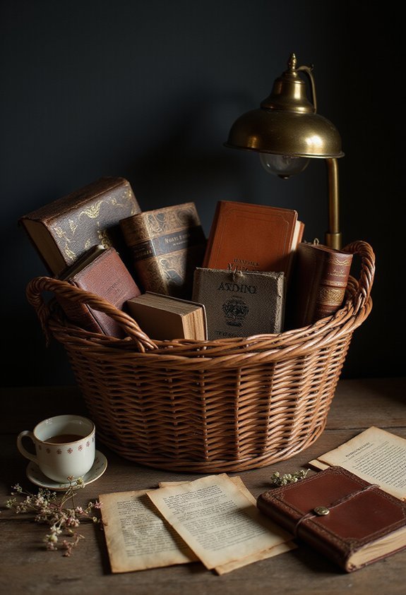 cozy reading experience basket essentials