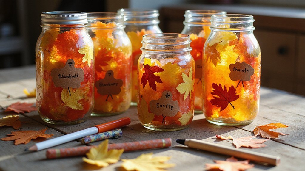 decorate gratitude jar with family