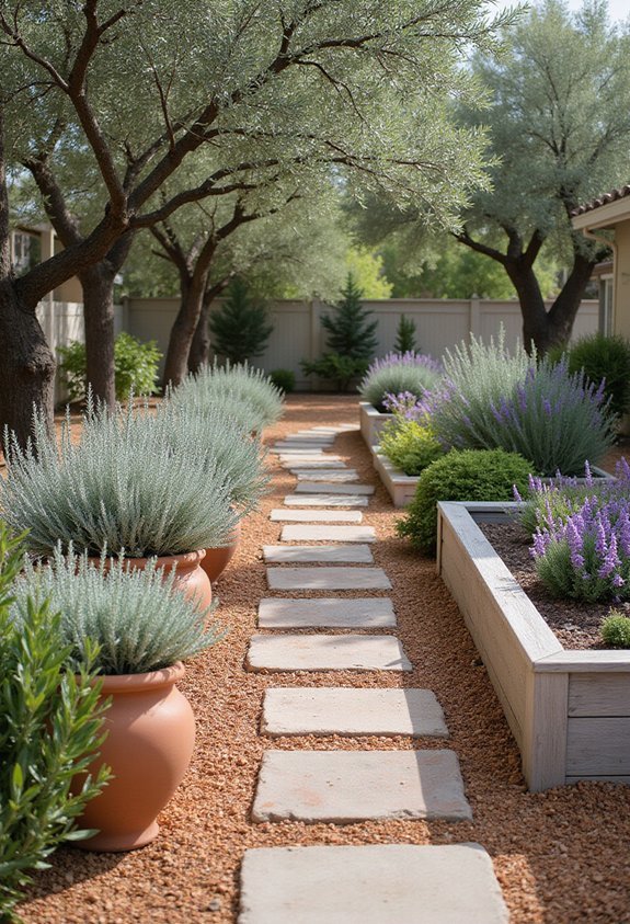 drought tolerant mediterranean inspired naturalistic low maintenance