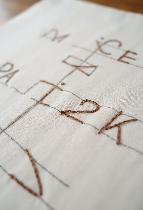 elegant restraint geometric letterforms