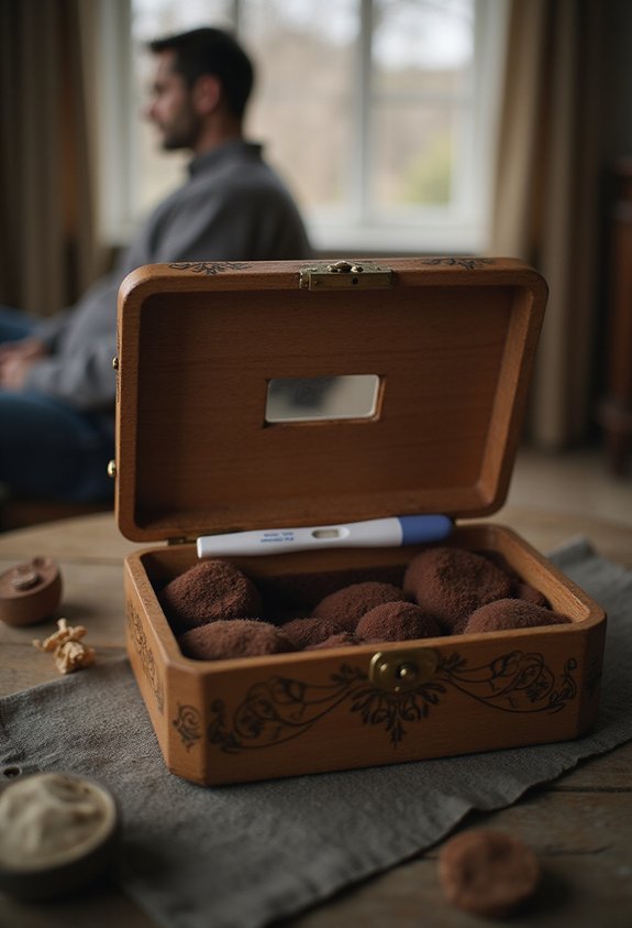 engraved keepsake box cherished pregnancy announcement