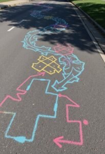 15 Fun Chalk Obstacle Courses for Kids