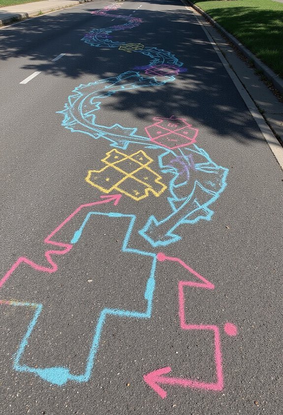 15 Fun Chalk Obstacle Courses for Kids