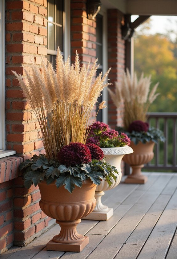 intentional refined monochromatic fall displays