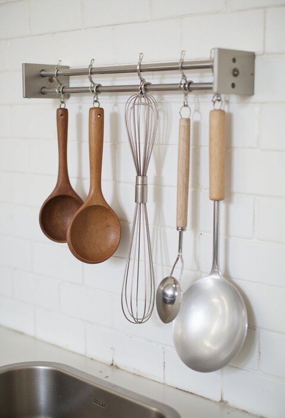 magnetic kitchen utensil organization system