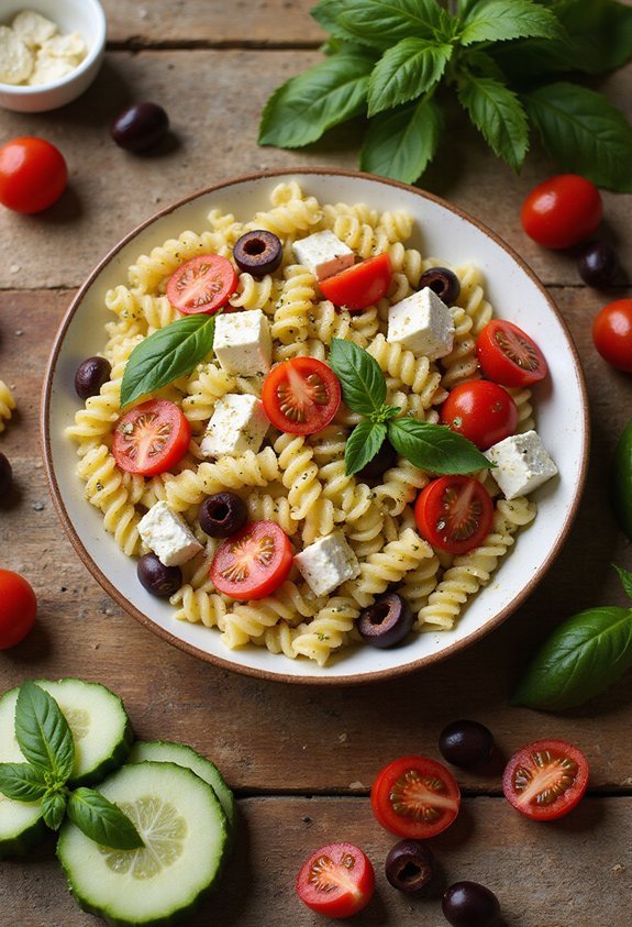 make ahead mediterranean pasta salad