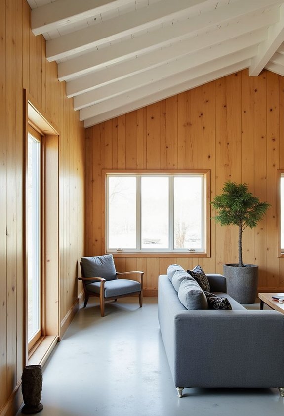 minimalist rustic natural accented color palette