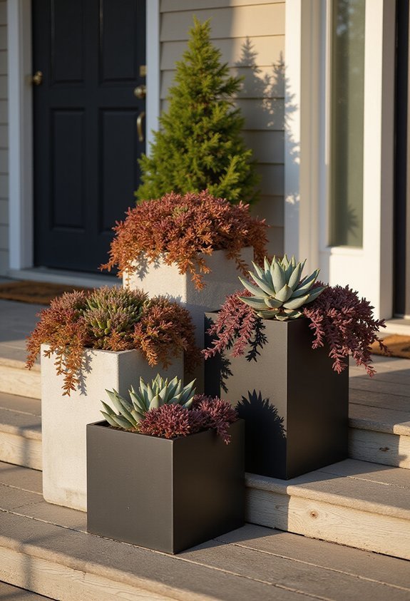 modern architectural succulents