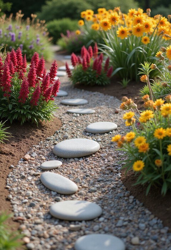 neutral canvas for seasonal blooms