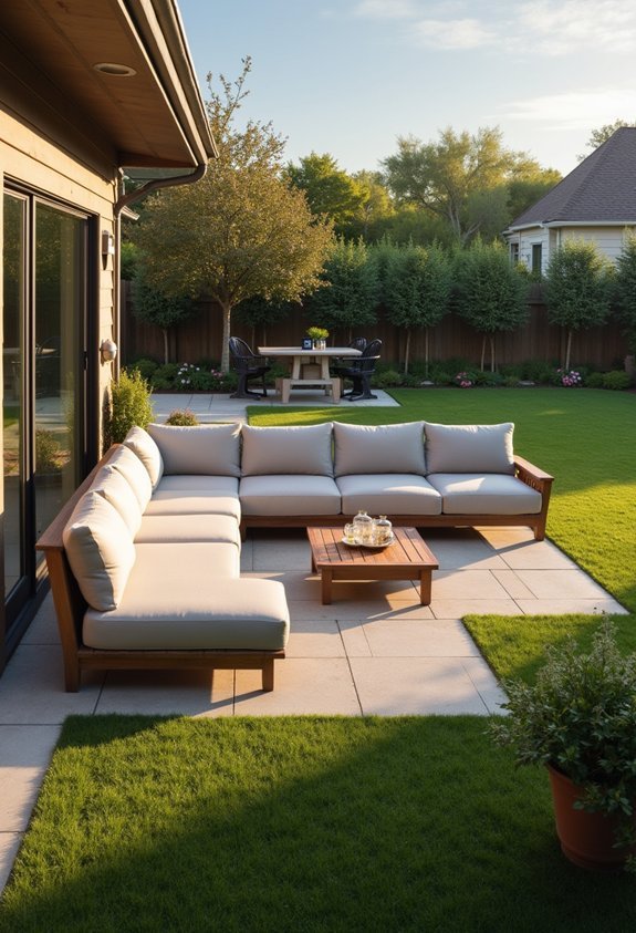 outdoor social hub configuration