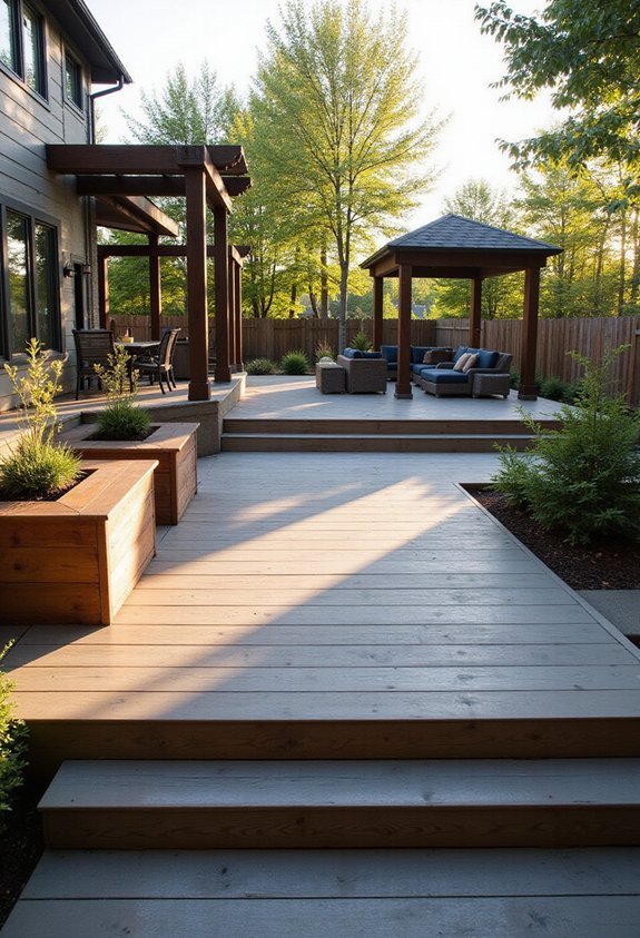 patio deck designs for outdoor
