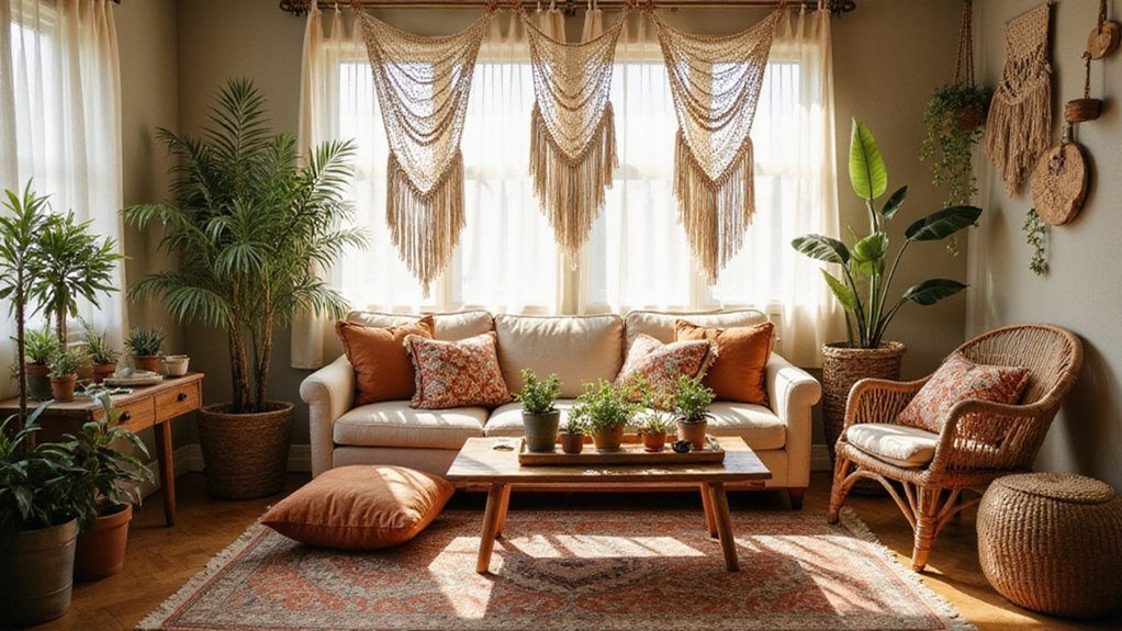 relaxed boho living room ideas