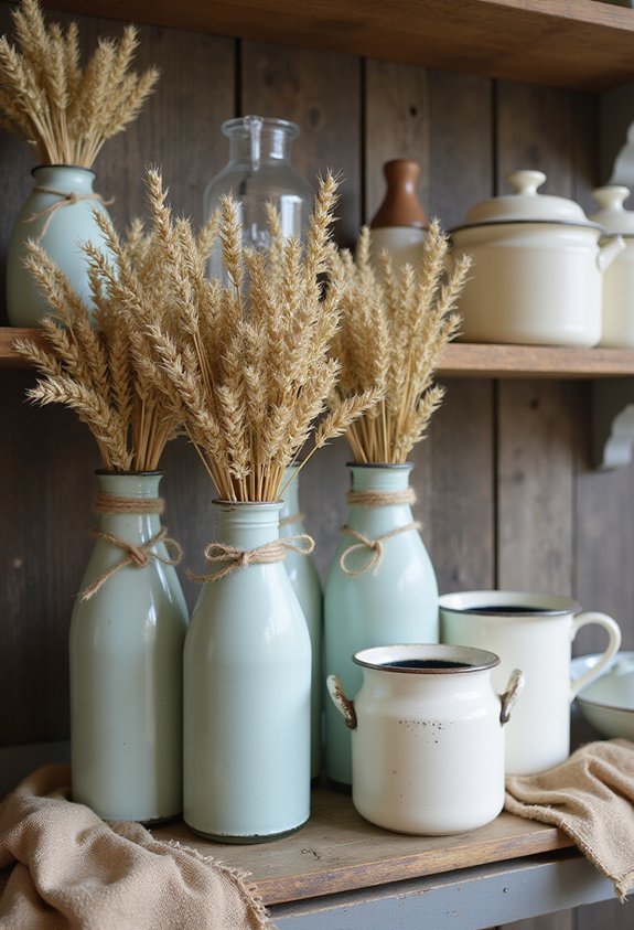 repurposed milk jug farmhouse vessels