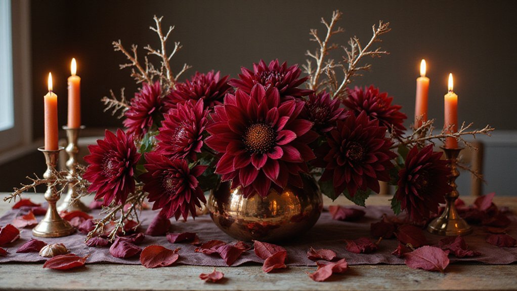 rich layered copper accented sophisticated