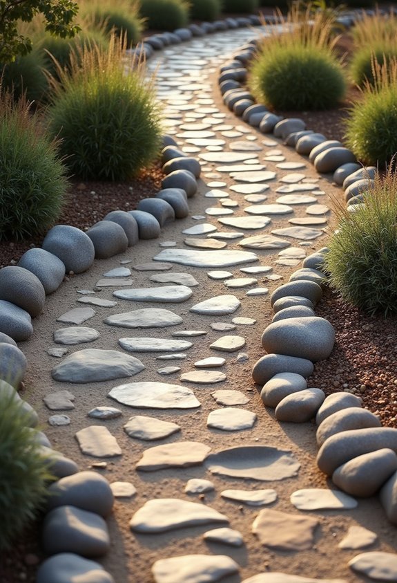 river rock dry creek bed