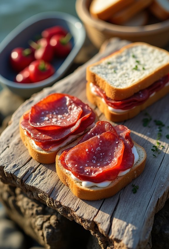 robust hearty flavorful picnic ready sandwiches