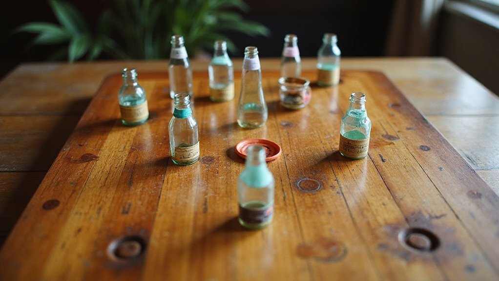 simple competitive bridal themed ring toss