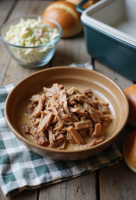 slow cooked refrigerated separate components on site assembly