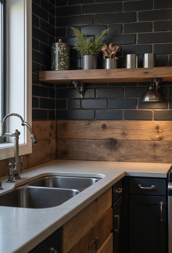 striking textural contrast rustic warmth architectural statement