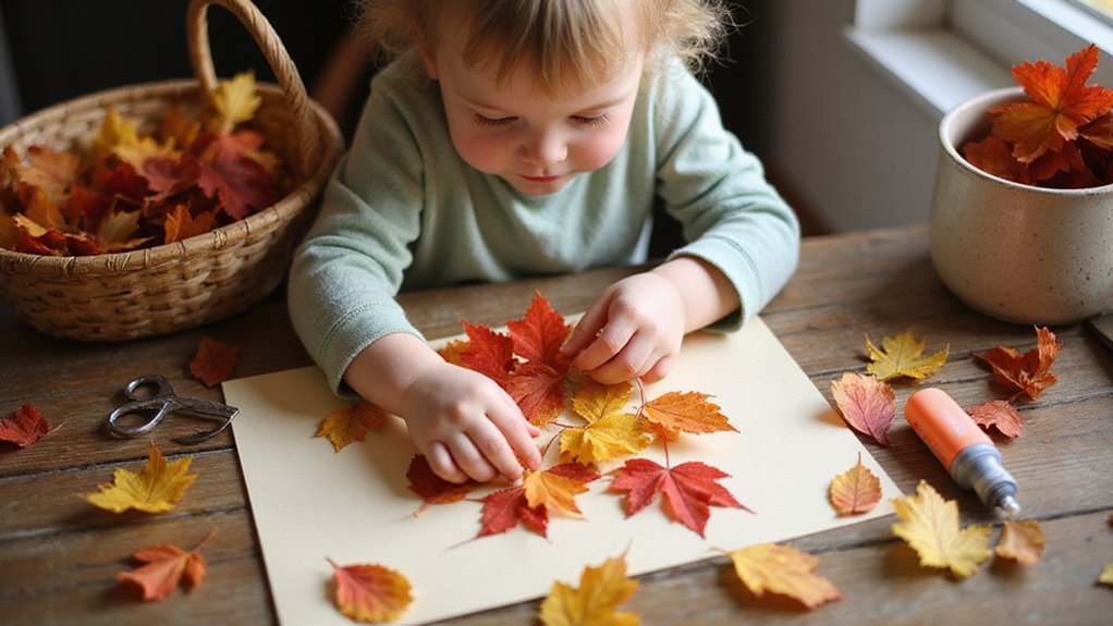 tactile creative nature inspired inexpensive collage