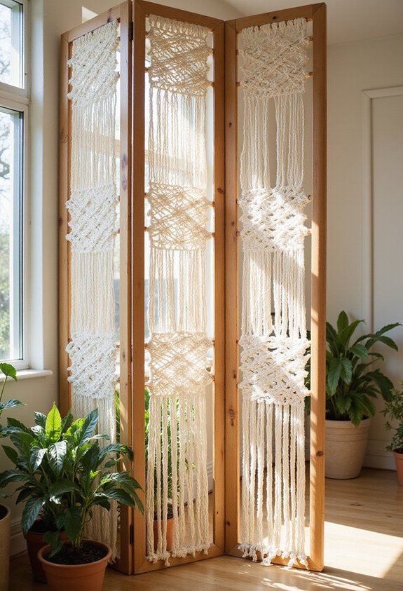 textured layered organic bohemian dividers