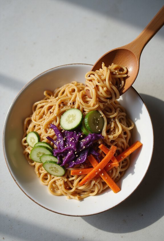 versatile textured umami flexible asian noodle salad