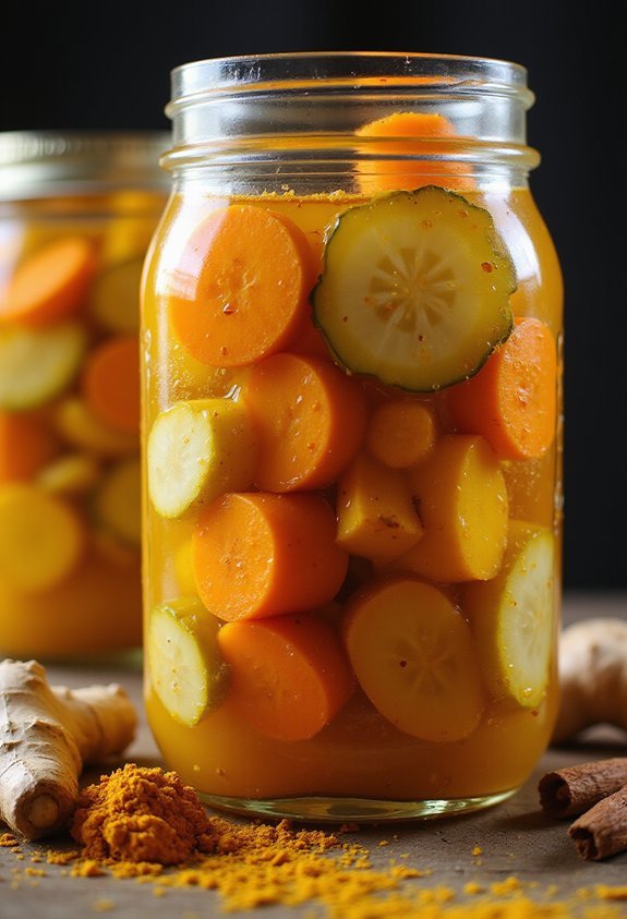 vibrant anti inflammatory warming spice pickles