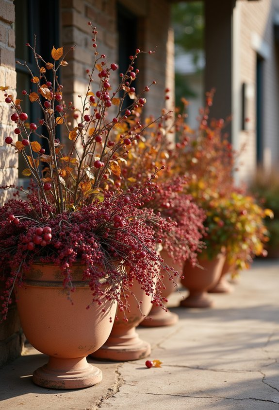 vibrant textured seasonal lively autumn display
