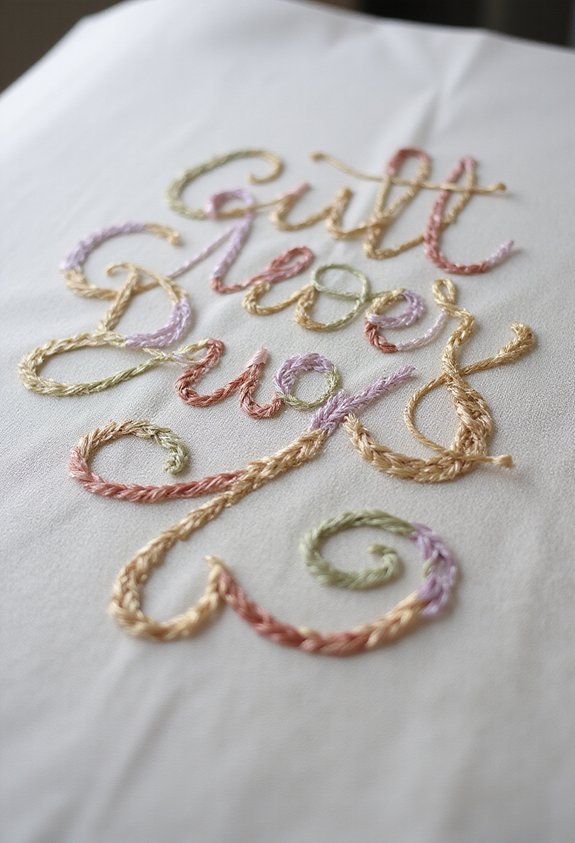 whimsical calligraphic flourishes transform letters